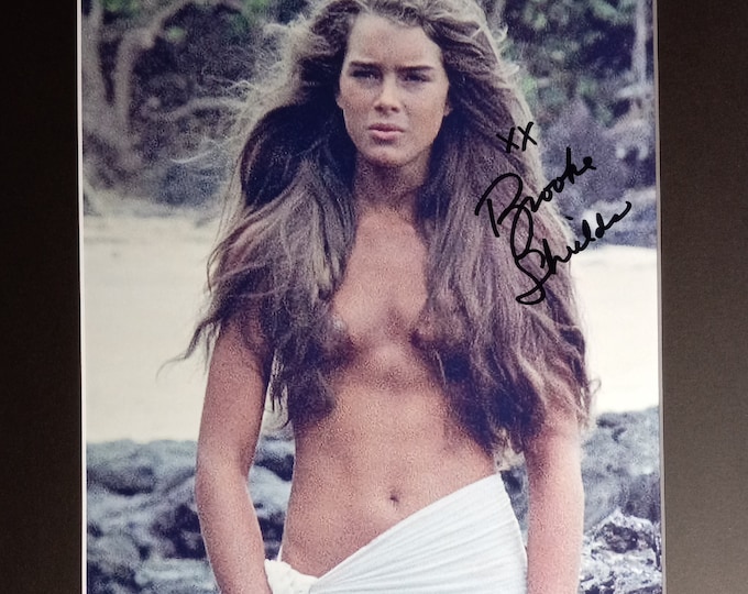 Brooke Shields Authentic Signed 8x10 Photo In A Frame Ready Matte & 3rd Party Authentication - The Blue Lagoon