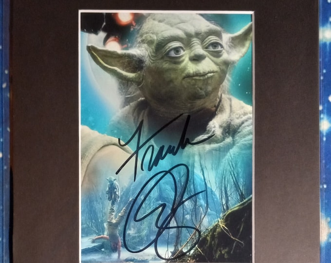 Frank Oz 5x7 Authentic Signed Photo With An 8x10 Frame Ready Matting + 3rd party Authentication - Yoda - Star Wars