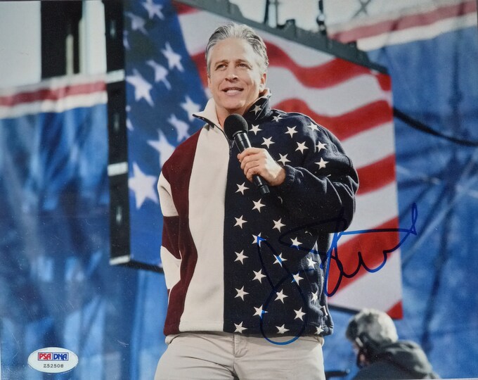 Jon Stewart 8x10 Authentic Signed Photo W/ PSA COA