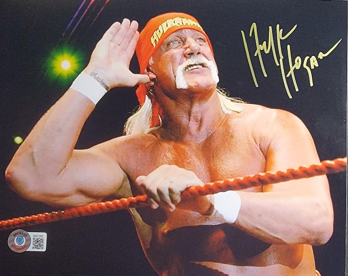 Hulk Hogan Authentic Signed 8x10 Photo W/ Beckett BAS COA nWo WcW wwf WWE aWa