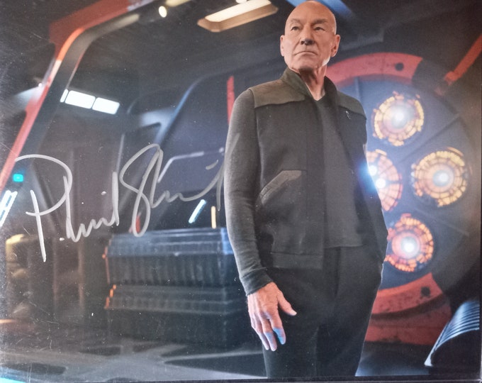 Patrick Stewart Authentic Signed 8x10 Photograph + 3rd Party Authentication - Picard - Star Trek - Jean-Luc