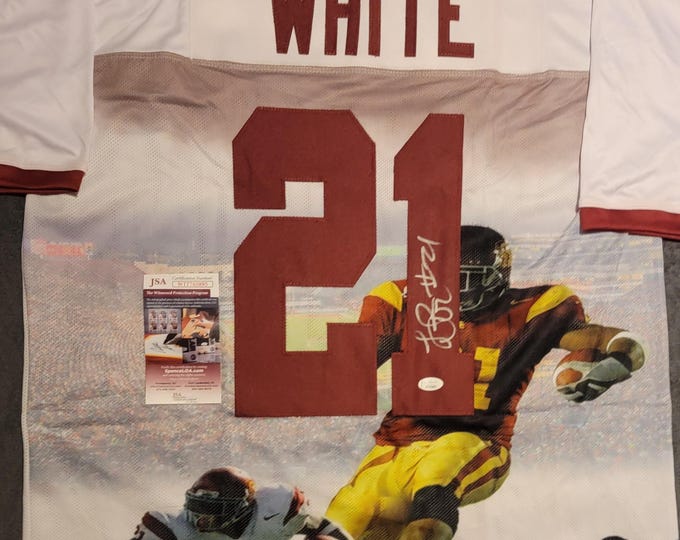 LenDale White Authentic Signed Jersey W/ JSA COA USC Trojans #21