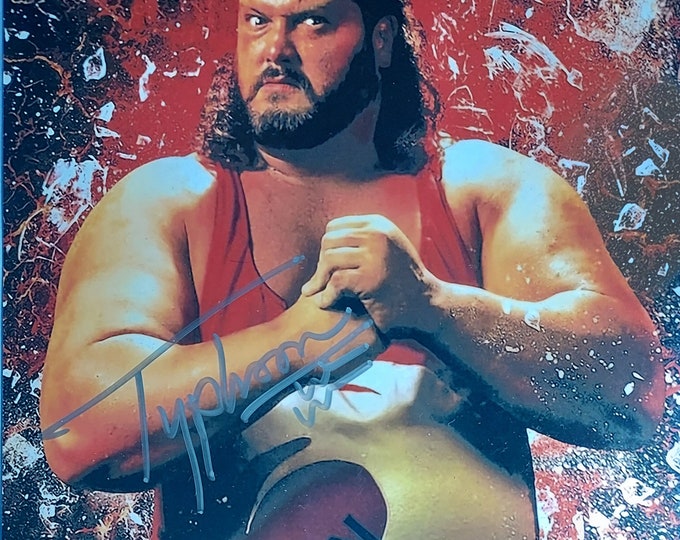 WCW Typhoon Authentic Signed 8x10 Photo W/ Fitterman Sports Hologram COA