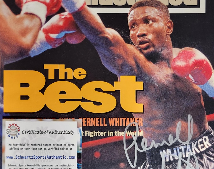 Purnell Whitaker Authentic Signed Sports Illustrated Magazine W/ Schwartz COA