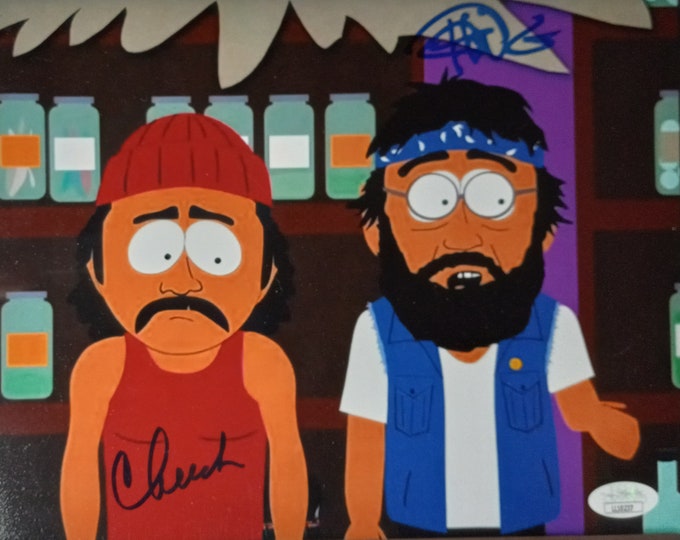 Cheech & Chong 8x10 Authentic Dual Signed Photo W/ JSA COA