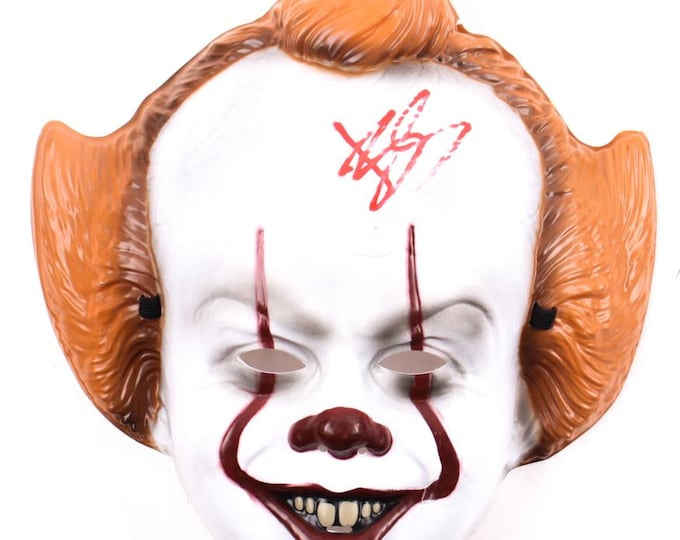 Bill Skarsgard Authentic Signed Prop Mask W/ 3rd Party Authentication & Lighthouse COA - Pennywise -"It"