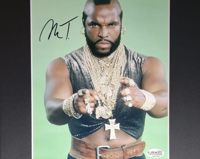 Mr. T 8x10 Authentic Signed Photo With An 11x14 Frame Ready Matting + JSA COA 3rd party Authentication  Clubber Lang Rocky III - The A-Team