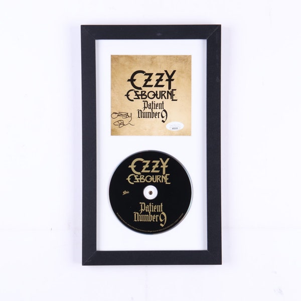 Ozzy Osbourne Authentic Signed Custom Framed "Patient Number 9" CD Booklet Display With JSA COA