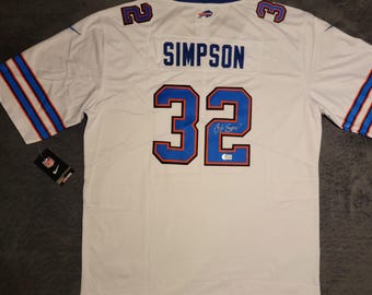 OJ Simpson Signed Nike On Field Jersey W/Beckett BAS COA Buffalo Bills #32