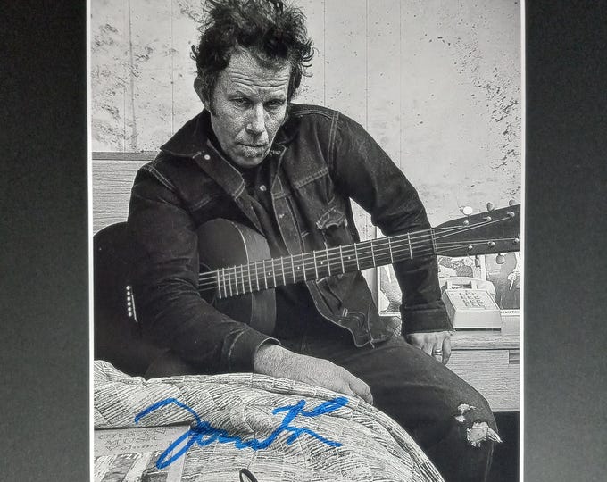 Tom Waits Authentic Signed 8x10 Photo In A Frame Ready 11x14 Matting Display W/ 3rd Party COA Authentication -RARE Signer!
