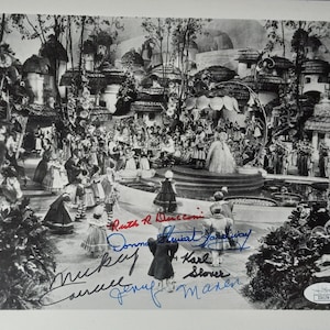 Wizard Of Oz Cast X5 8x10 Authentic Signed Photo W/ JSA COA