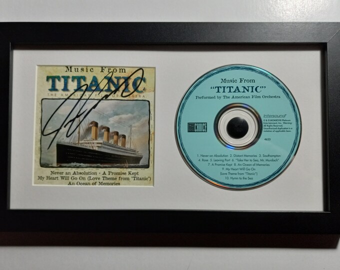 James Cameron Authentic Custom Framed & Signed CD Display With 3rd Party Authentication - Looks Amazing In Person