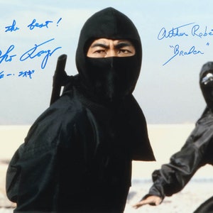 Sho Kosugi & Arthur Roberts Dual Signed "Revenge of the Ninja" 16x20 Photo W/ ACOA Authentication