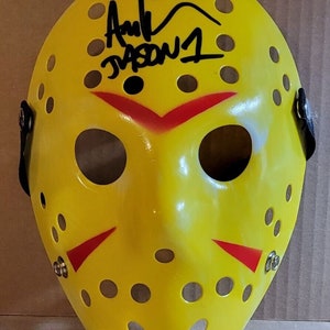 Ari Lehman Authentic Signed Hockey Murder Mask W/ Beckett COA - OG Jason Voorhees Friday 13th