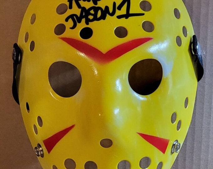 Ari Lehman Authentic Signed Hockey Murder Mask W/ Beckett COA - OG Jason Voorhees Friday 13th
