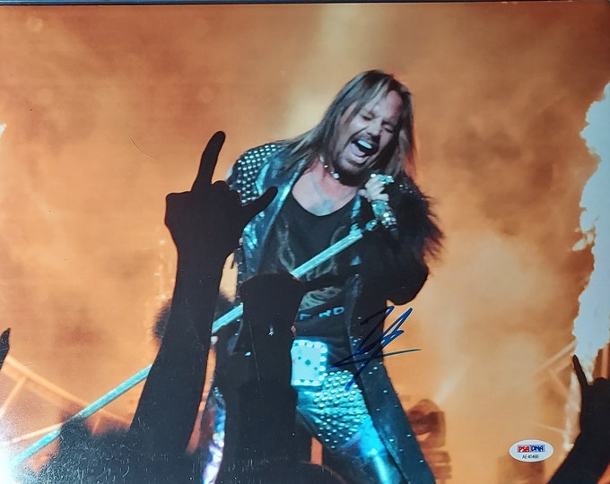 Vince Neil 11x14 Authentic Signed Photo W/ PSA COA - Motley Crue