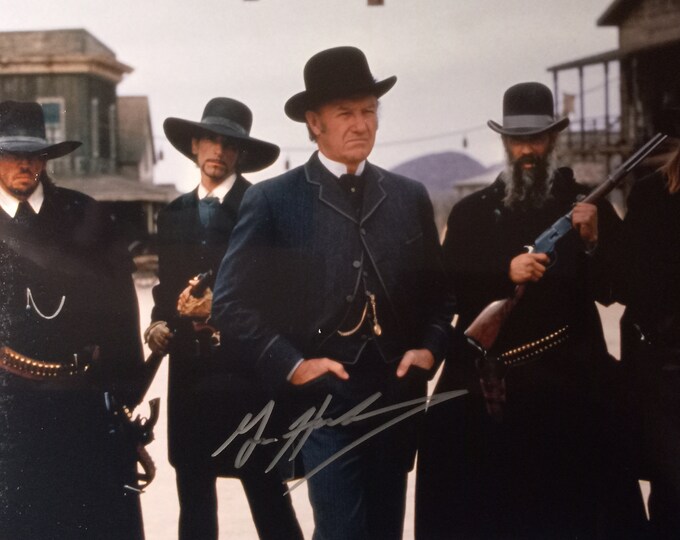 Gene Hackman Authentic Signed 8x10 Photo W/ 3rd Party Authentication - The Quick & The Dead - Hard To Get Signature