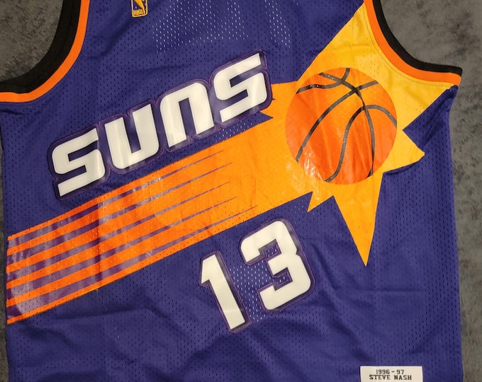 Steve Nash Signed Jersey W/ Beckett BAS COA Phoenix Suns #13 Mitchell & Ness