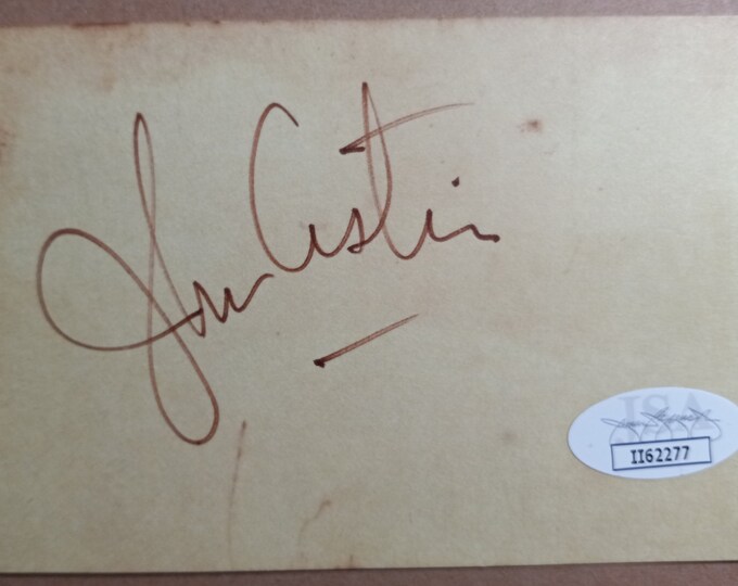 John Astin 3x5 Authentic Signed Index Card W/ JSA COA - The Addams Family