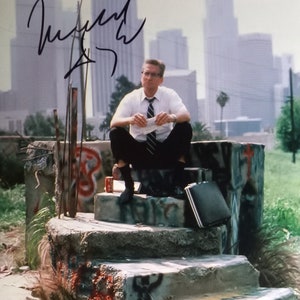 Foto 8x10 autentica firmata da Michael Douglas con certificato di autenticità del faro - Falling Down