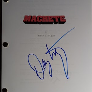 Danny Treju Authentic Signed Full Movie Script w / Beckett Authentication - Machete