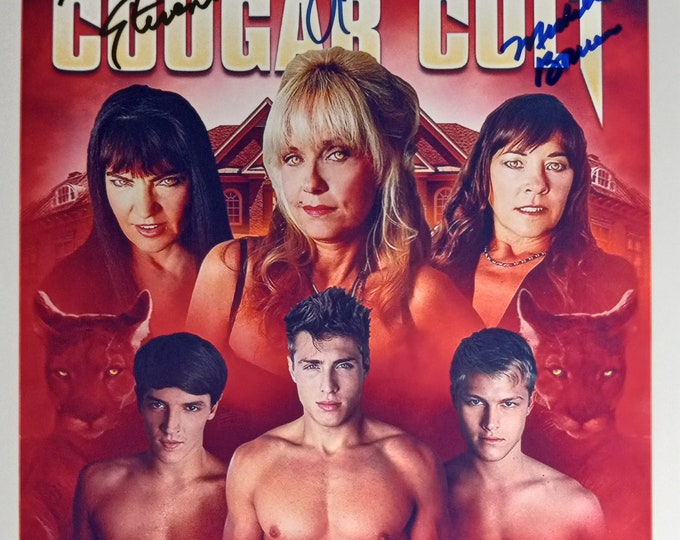 Brinke Stevens + Linnea Quigley + Michelle Bauer 8.5x11 Authentic Triple Signed Photo W/ 3rd Party COA - 1313 Cougar Cult - Scream Queens