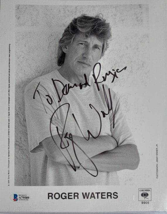 ロジャー・ウォーターズ 直筆サイン入り写真額縁 ロジャー