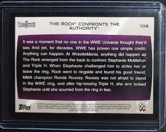 ザ・ロック WWE 正規サイン入り #109 トレーディングカード - 直筆