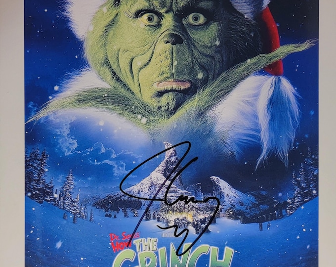 Jim Carrey Authentic Signed 8.5"x11" Photo W/ Beckett BAS 3rd Party Authentication - The Grinch