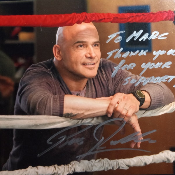 Bas Rutten Authentic Signed 8x10 Photo W/ COA - ufc mma LEGEGND - Inscribed: "To Marc, Thank You For Your Support"