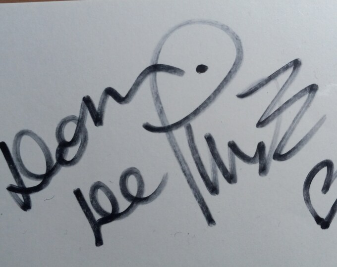 Dom DeLuise 3x5 Authentic Signed Index Card