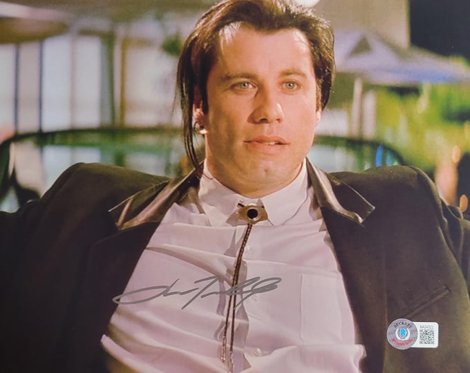 John Travolta Authentic Signed 8x10 Photo W/ Beckett BAS COA Pulp Fiction