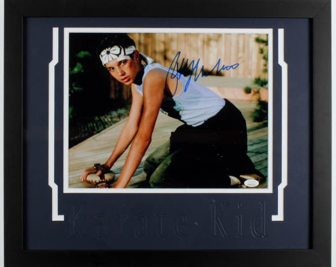 Ralph Maccio Authentic Signed 18" x 22" Custom Framed Display W/ JSA COA - Karate Kid