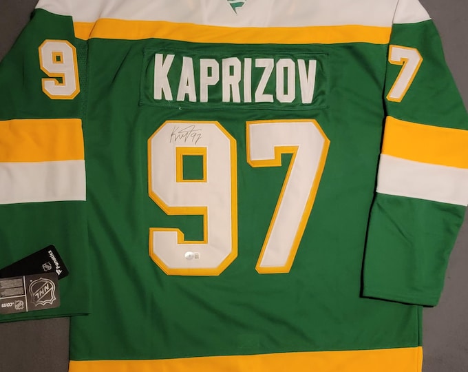 Kirill Kaprizov Authentic Signed Jersey W/ Beckett BAS Authentication The Minnesota Wild