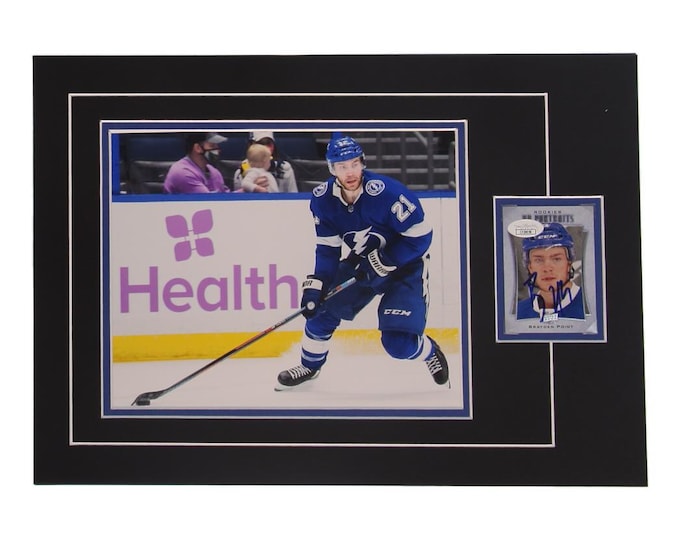 Brayden Point Authentic Signed Card 12x17 Display W/ JSA COA Tampa Bay Lightning