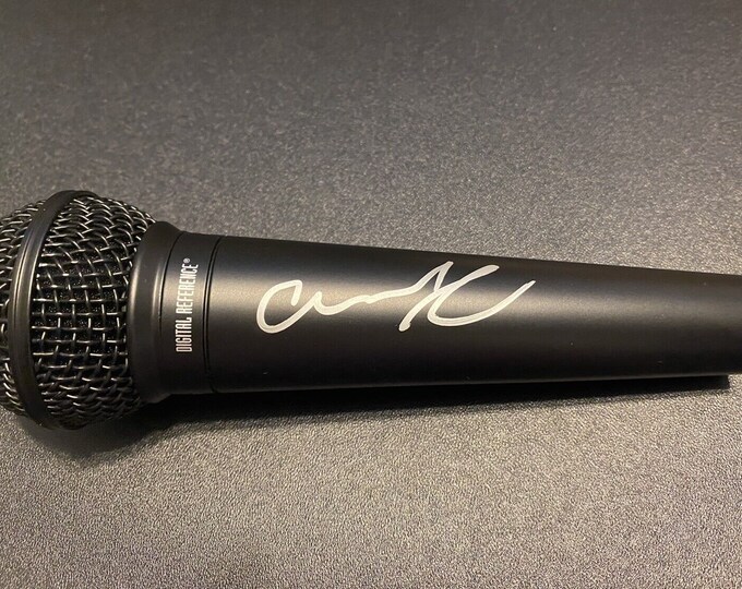 Adam Lambert Authentic Signed Microphone With "Give Stars" Charity Letter + A1COA Authentication
