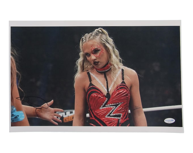 Julia Hart Authentic Signed 11x17 Photo W/ ACOA AEW ROH