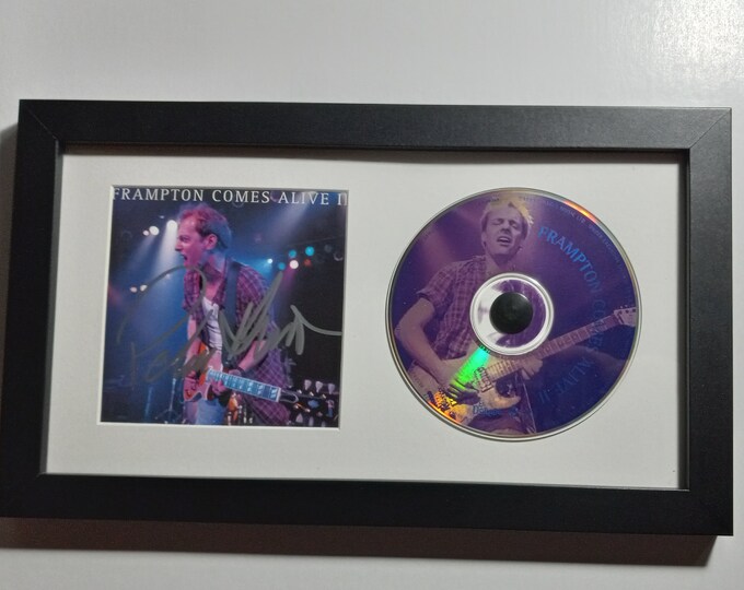 Peter Frampton Authentic Signed CD Booklet In A Custom Framed Display W/ 3rd Party Authentication - Frampton Comes Alive!