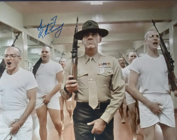 R. Lee Ermey 11x14 Authentic Signed Photo W/ 3rd Party Authentication Full Metal Jacket