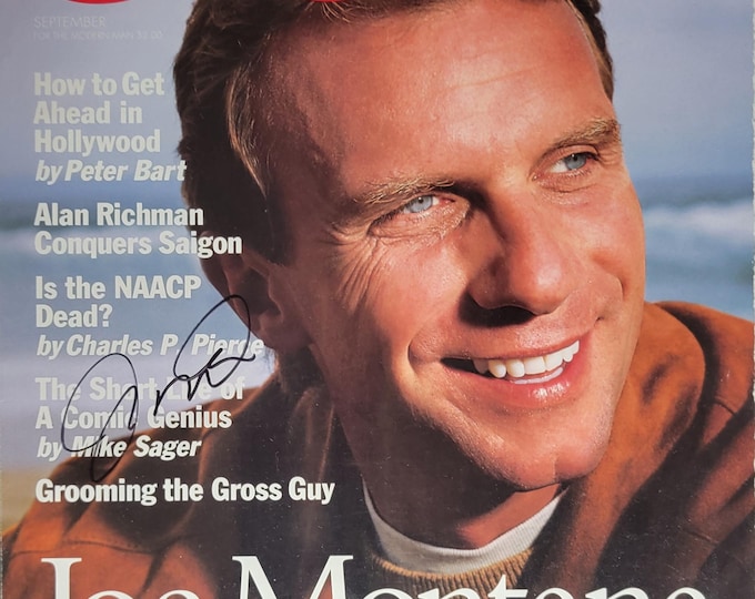 Joe Montana Authentic Signed 8x10 Photo W/ Beckett BAS COA GQ Cover Photo