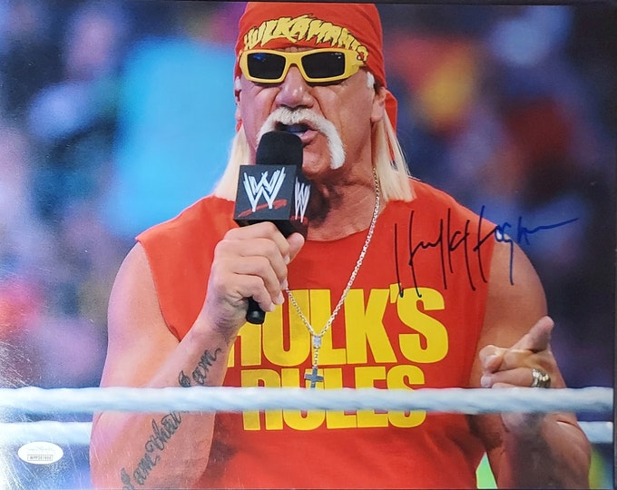 Hulk Hogan 11x14 Authentic Signed Photo W/ JSA COA - wwf wcw wwe awa Hollywood