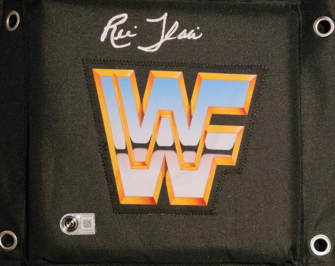 Ric Flair Authentic Signed WWF Replica Turnbuckle Beckett BAS Witnessed COA Authentication