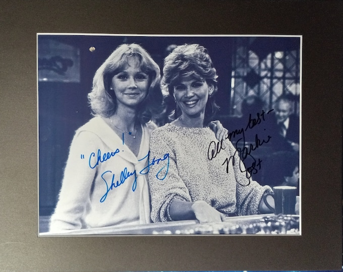 Shelley Long & Markie Post 8.5 x 11 Authentic Signed Vintage Photo In A 11x14 Frame Ready Matting W/ 3rd party Authentication