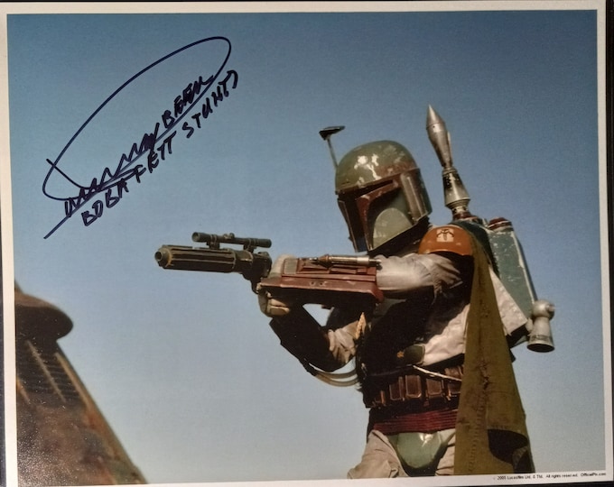 Dicky Beer Authentic Signed 8x10 Photo W/ ACOA Authentication - Star Wars