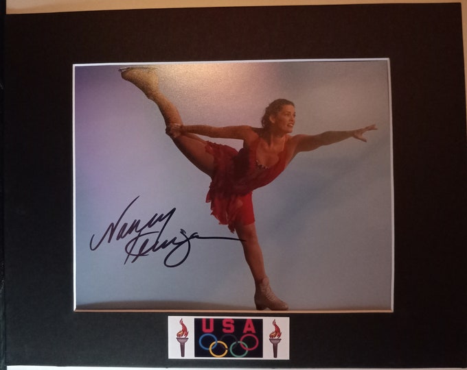 Nancy Kerrigan Authentic Signed 8x10 Photo W/ Custom Frame Ready 11x14 Matting + Lighthouse COA - USA Olympics