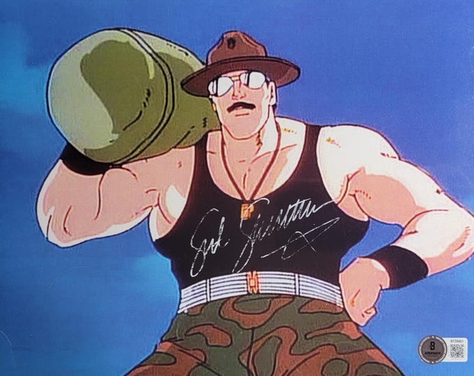 Sgt. Slaughter Authentic Signed 8x10 Photo W/ Becket BAS COA wwe wwf awa GI Joe