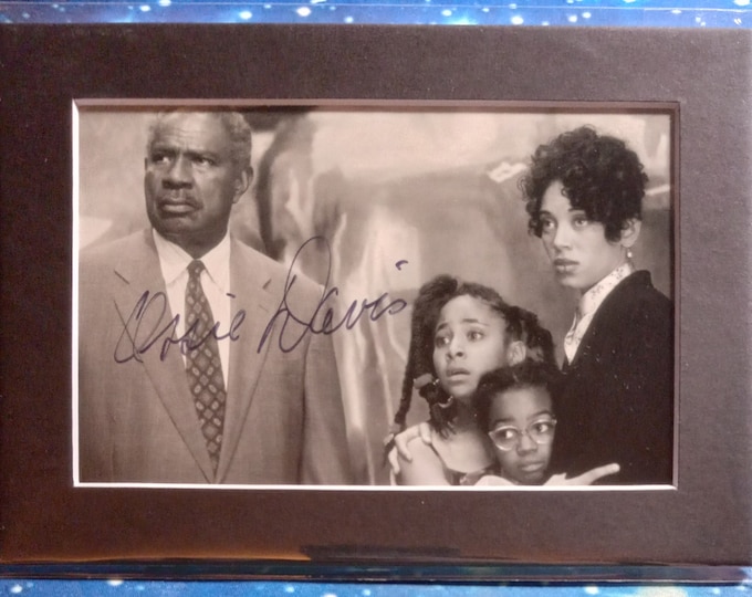 Ossie Davis 4x6 Authentic Signed Photo With A Frame Ready 5x7 Matting + 3rd Party Authentication