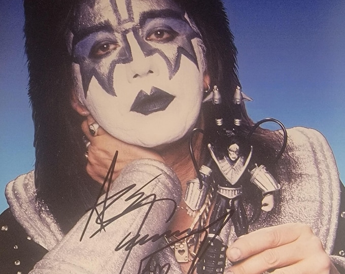 Ace Frehley 8x10 Authentic Signed Photo W/ Lighthouse & 3rd Party COA's - The Spaceman - KISS