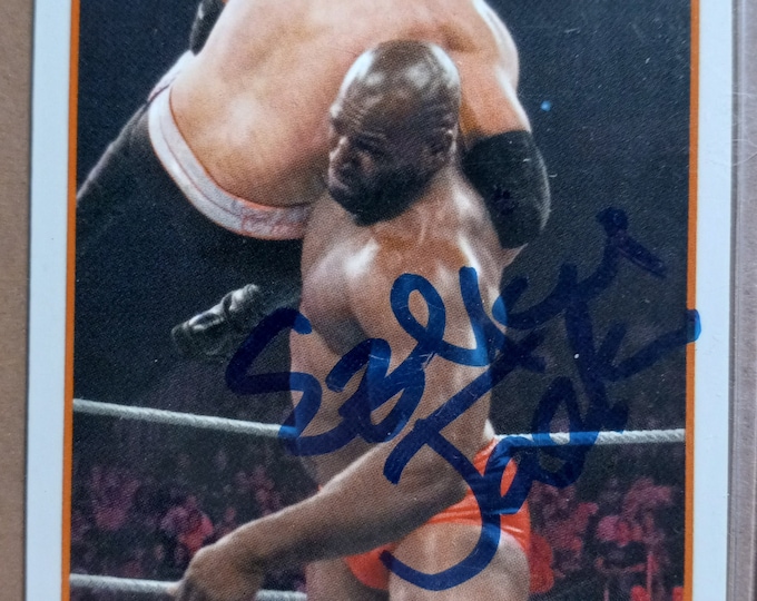 Ezekiel Jackson Authentic Signed Card WWE EcW