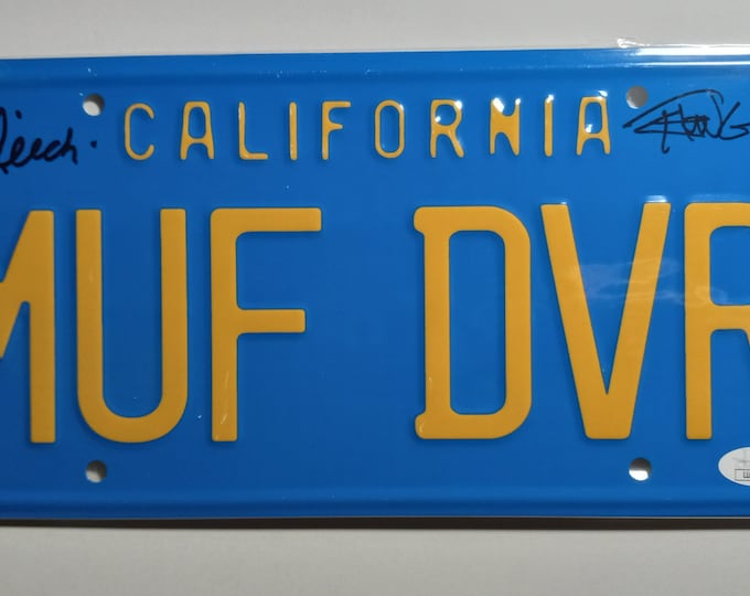Cheech & Chong Authentic Signed License Plate W/ JSA Authentication - MUF-DVR